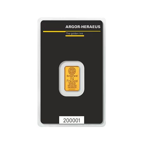 Gram gold bar - gram, argor-heraeus